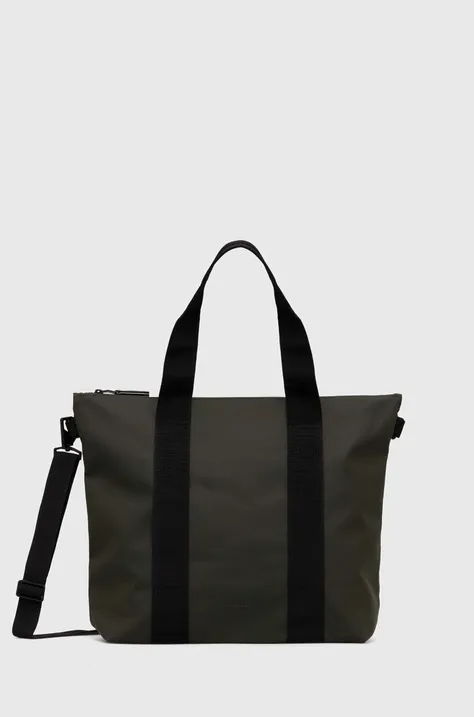 Τσάντα Rains 14160 Tote Bags χρώμα: πράσινο