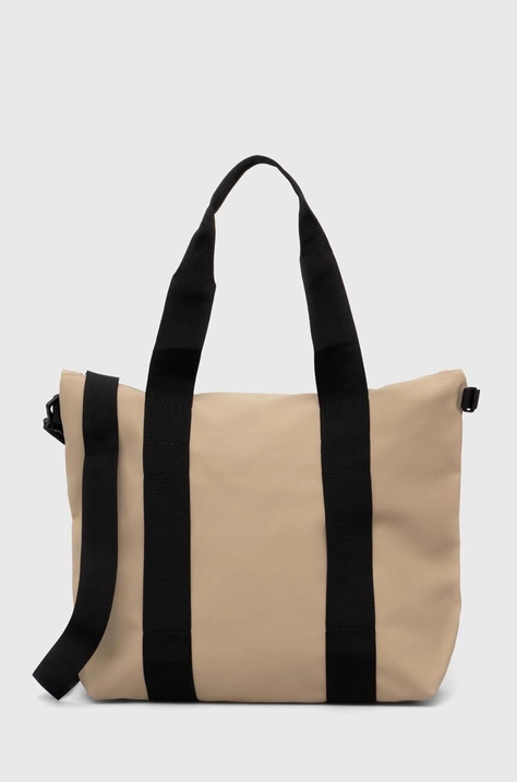 Rains geantă 14160 Tote Bags culoarea bej