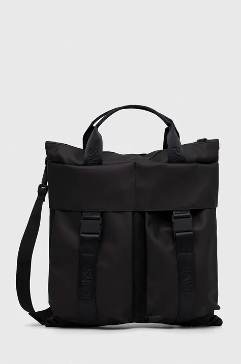 Τσάντα Rains 14360 Tote Bags χρώμα: μαύρο