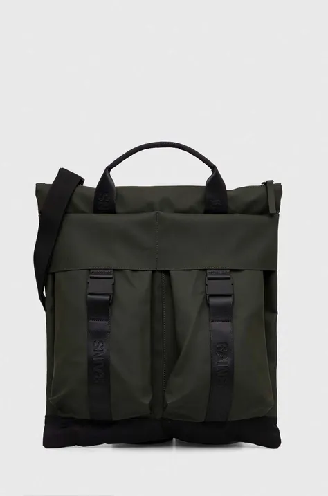Τσάντα Rains 14360 Tote Bags χρώμα: πράσινο