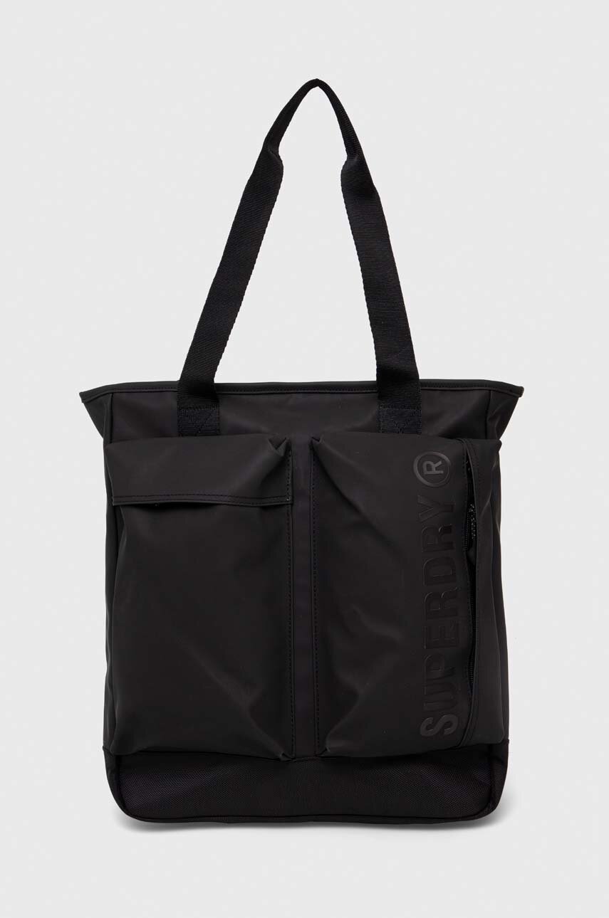 Superdry torba kolor czarny