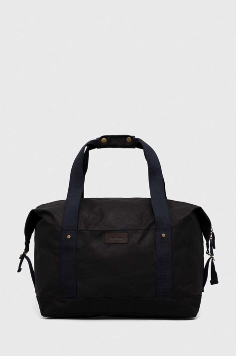 Taška Barbour Essential Wax Holdall tmavomodrá barva, UBA0567