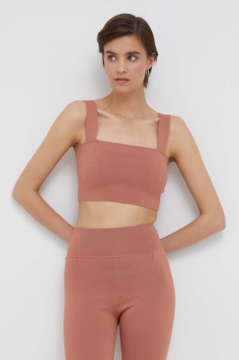 Топ Calvin Klein жіночий колір коричневий