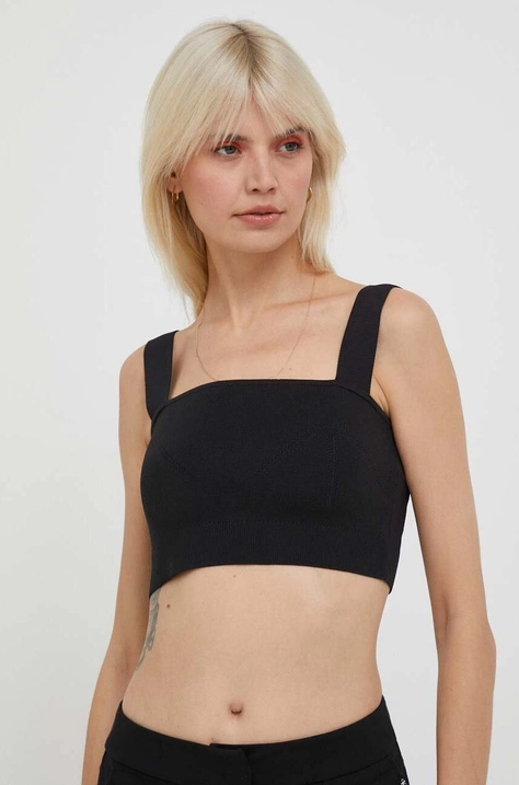 Top Calvin Klein dámsky,čierna farba,K20K205748