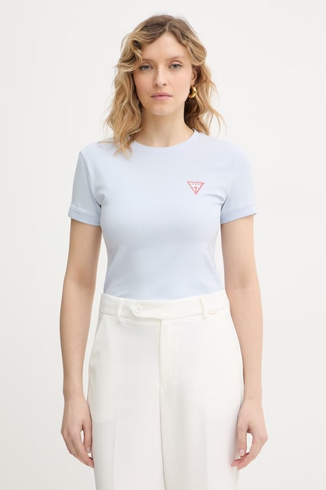 Tričko Guess dámské, růžová barva, W2YI44 J1314