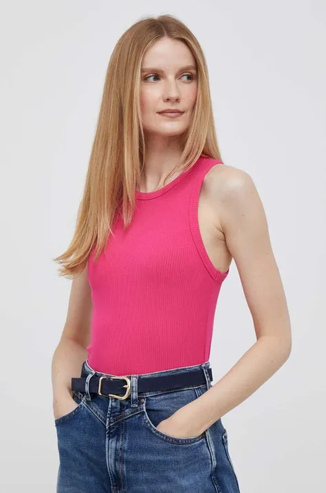 Tommy Hilfiger top donna colore rosa WW0WW38635