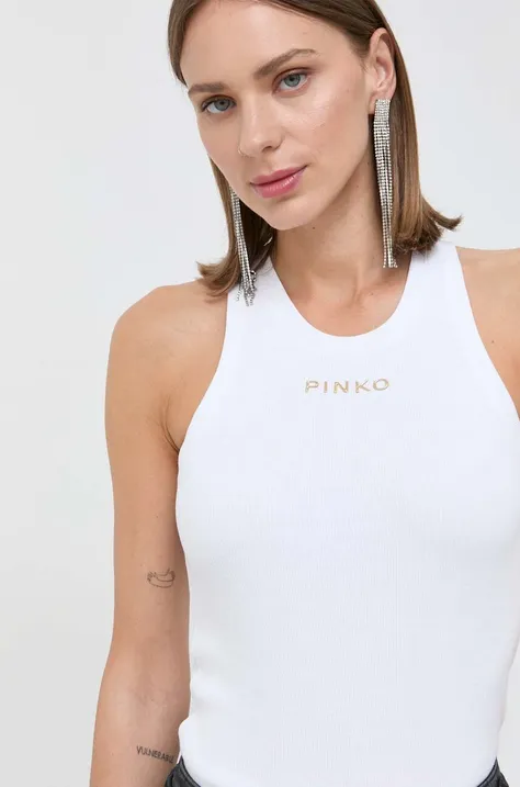 Pinko top damski kolor biały