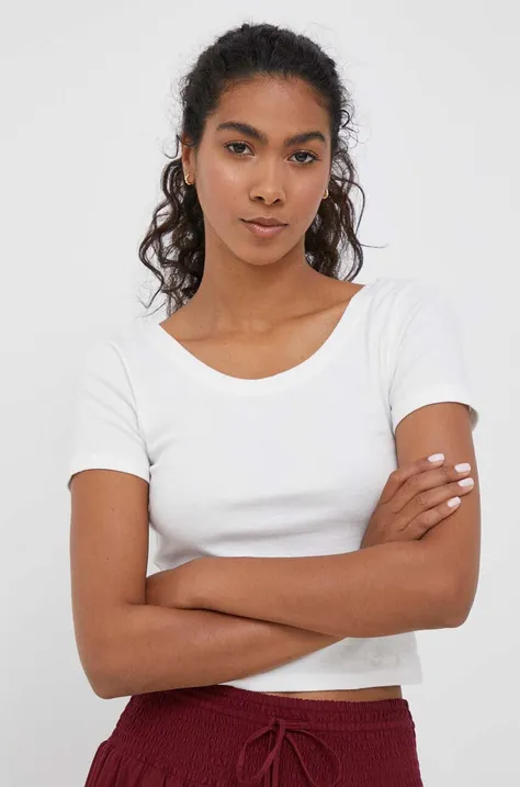 Majica kratkih rukava Pepe Jeans za žene, boja: bijela