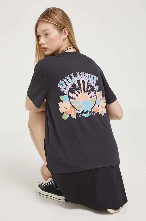 Billabong t-shirt női, fekete