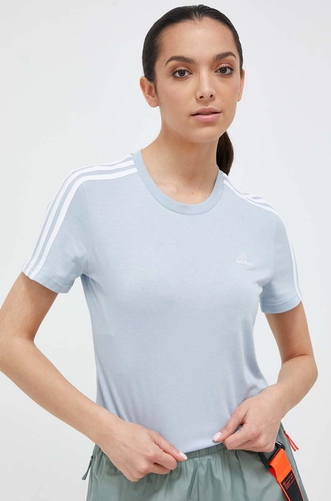 adidas t-shirt damski kolor niebieski IM2788