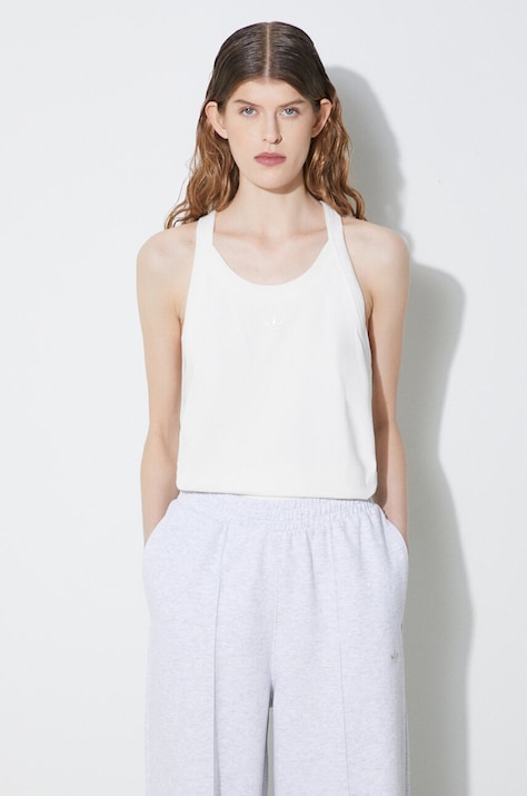 adidas Originals top femei, culoarea alb IL1858
