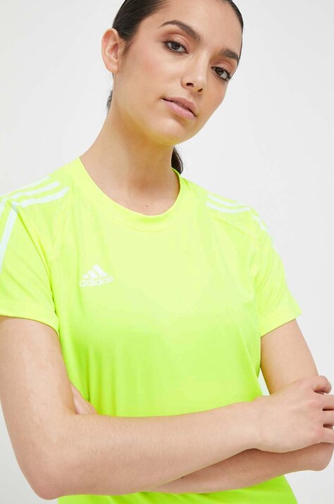Футболка для тренинга adidas Performance Hilo цвет зелёный