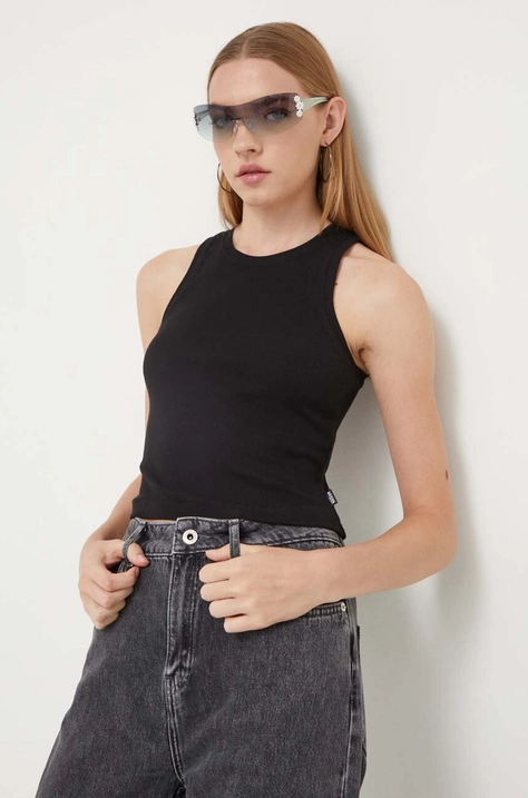 Guess Originals top femei, culoarea negru