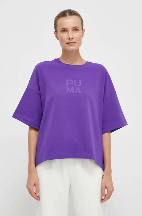 Футболка Puma жіночий колір фіолетовий