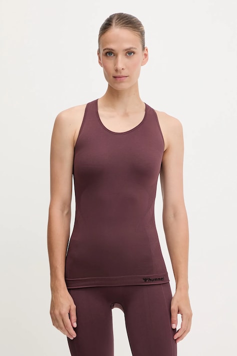 Hummel top de antrenament Seamless culoarea negru, 210491