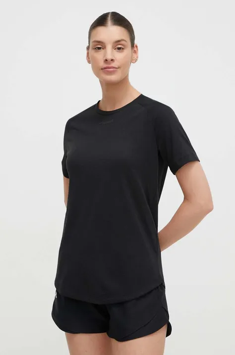 Μπλουζάκι προπόνησης Hummel Vanja χρώμα: μαύρο