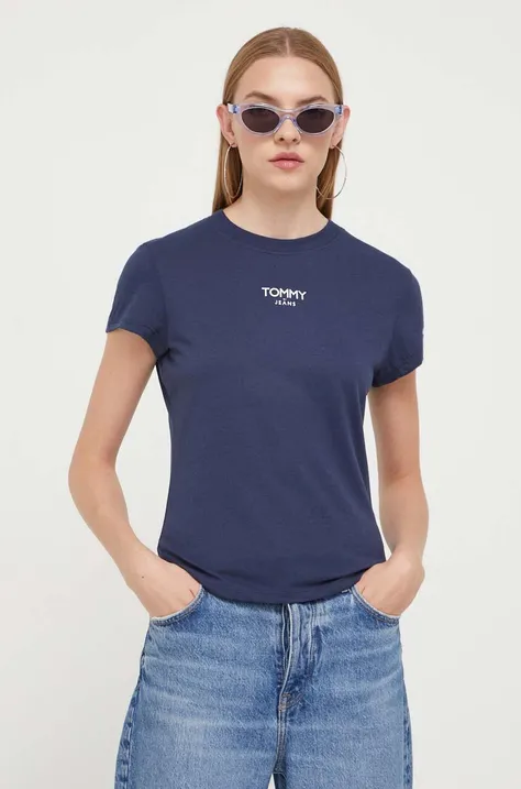 Tommy Jeans t-shirt damski kolor granatowy