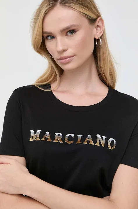 Tričko Marciano Guess dámsky, čierna farba