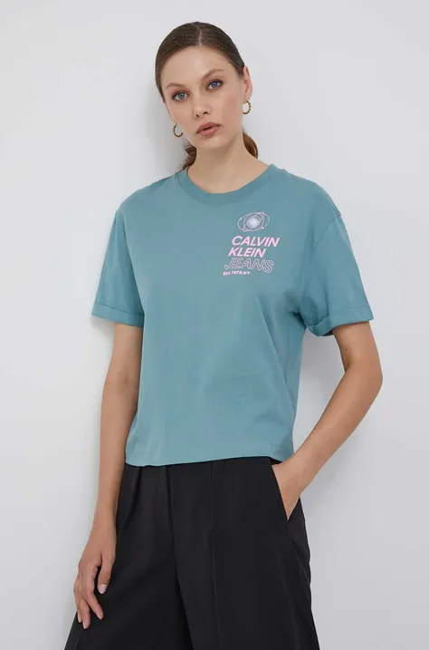 Хлопковая футболка Calvin Klein Jeans