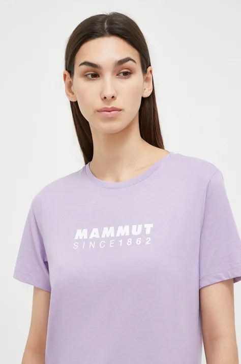 Αθλητικό μπλουζάκι Mammut Core χρώμα: μοβ
