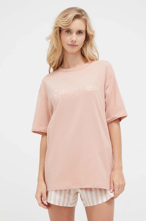 Calvin Klein Underwear t-shirt lounge kolor różowy