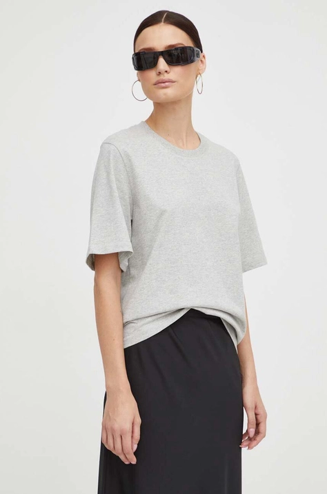 By Malene Birger t-shirt bawełniany kolor szary