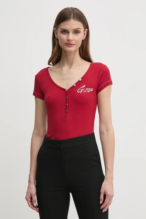 Guess tricou femei, culoarea rosu