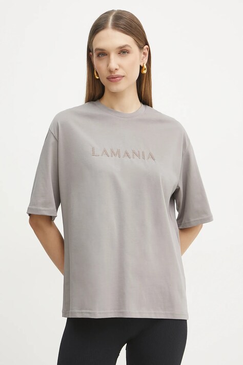 La Mania t-shirt in cotone donna colore beige