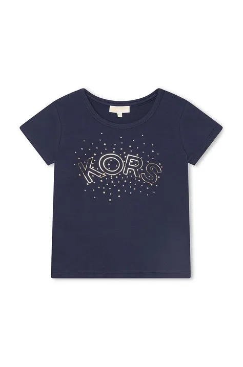 Michael Kors t-shirt dziecięcy kolor granatowy
