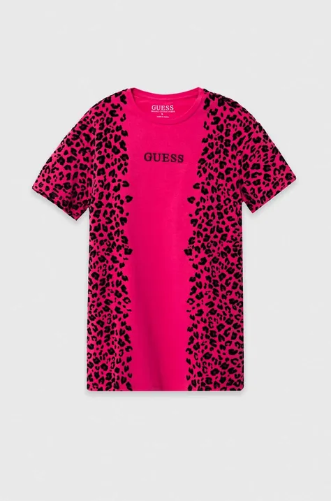 Detské tričko Guess ružová farba
