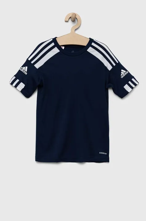 adidas Performance tricou copii culoarea albastru marin, cu imprimeu