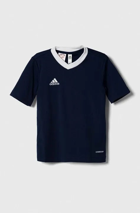Otroška kratka majica adidas Performance ENT22 JSY Y mornarsko modra barva