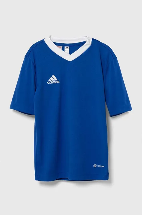adidas Performance t-shirt dziecięcy ENT22 JSY Y kolor niebieski gładki