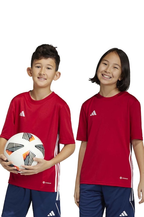 adidas Performance tricou copii culoarea rosu, cu imprimeu