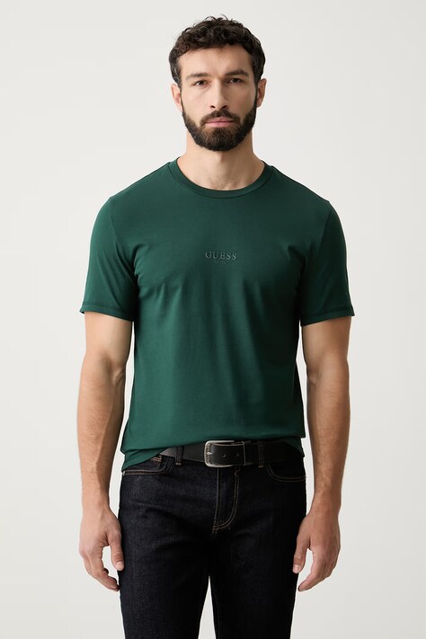 Guess T-shirt męski bawełniany AIDY zielony M2YI72 I3Z14