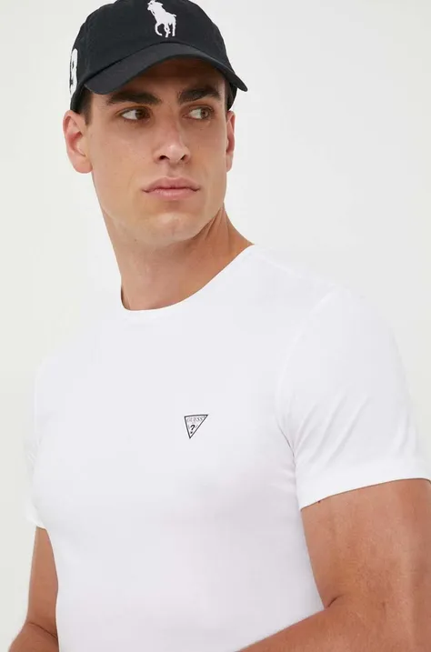 Guess t-shirt 2-pack męski kolor biały gładki