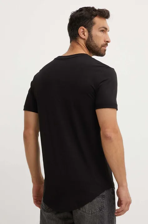 Calvin Klein Jeans t-shirt bawełniany męski kolor czarny z aplikacją J30J323482