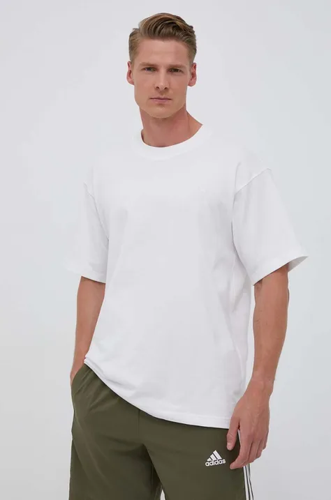 Памучна тениска adidas Originals 0 в бяло с апликация IM4388
