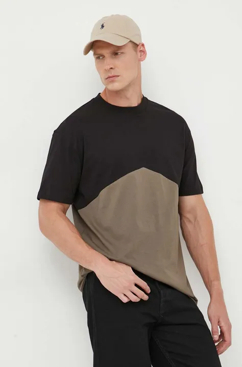 Бавовняна футболка Armani Exchange візерунок