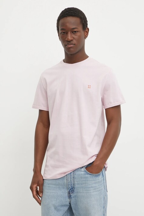 Les Deux tricou din bumbac culoarea roz, neted