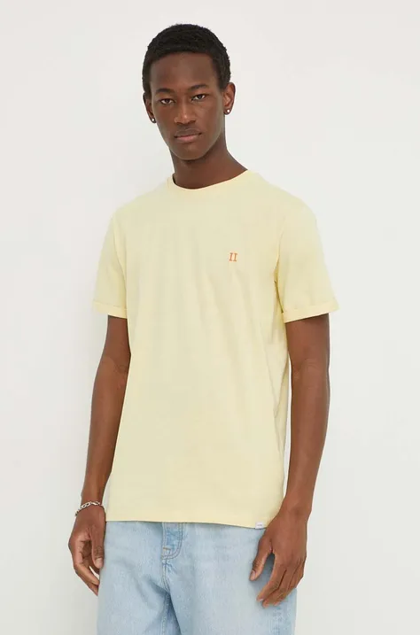Хлопковая футболка Les Deux цвет жёлтый однотонный