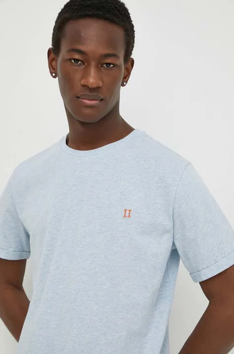 Bavlnené tričko Les Deux šedá farba, jednofarebný