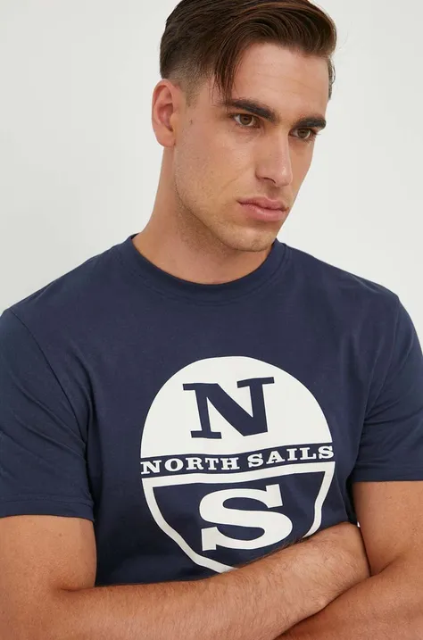 Pamučna majica North Sails s tiskom