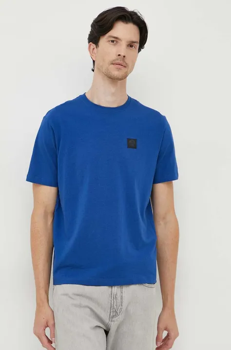 North Sails t-shirt męski kolor niebieski z aplikacją