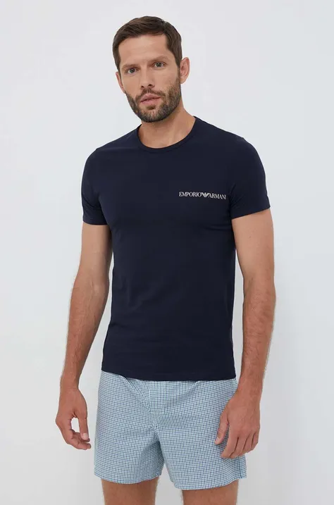 Homewear majica kratkih rukava Emporio Armani Underwear 2-pack s tiskom