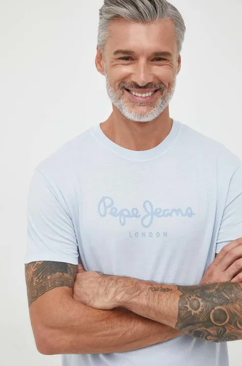 Бавовняна футболка Pepe Jeans JAYDEN з принтом