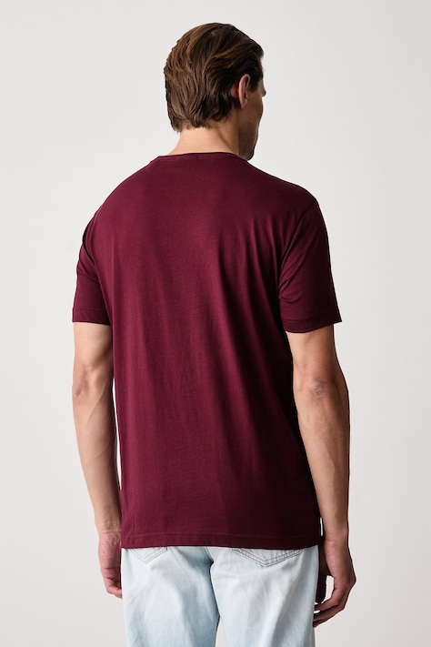 Gant T-shirt męski bawełniany bordowy 2003184