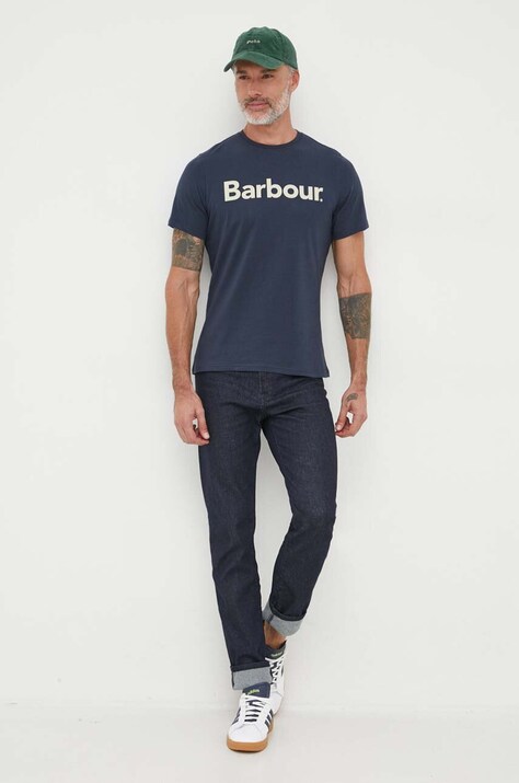 Бавовняна футболка Barbour — фото 2