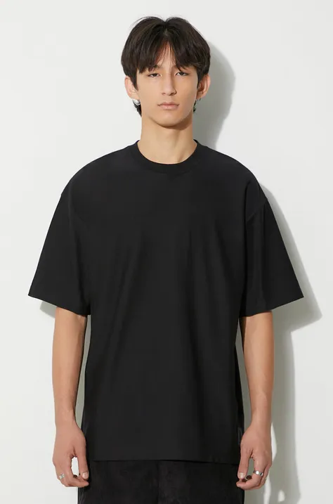 Bavlnené tričko Carhartt WIP pánsky, čierna farba, jednofarebný