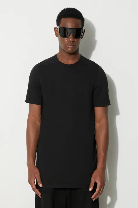 Бавовняна футболка Rick Owens колір чорний однотонний